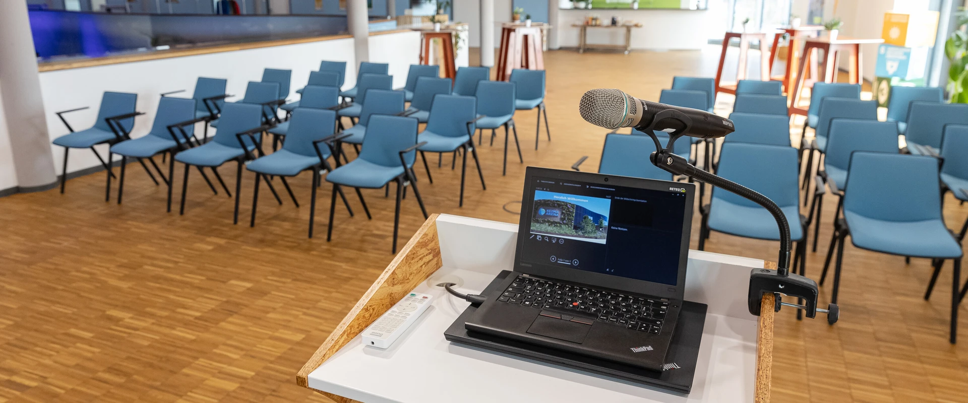 Eine Ansicht der Eventfl&auml;che in der Klima Arena